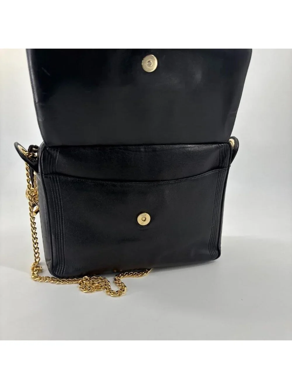 Chanel Lambskin CC Logo Shoulder Bag Black